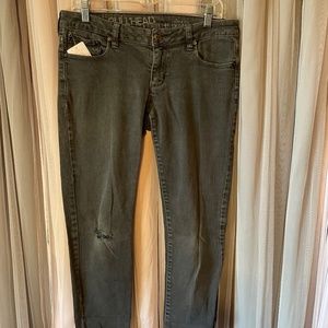 Bullhead Hermosa super skinny charcoal Jeans size 11s